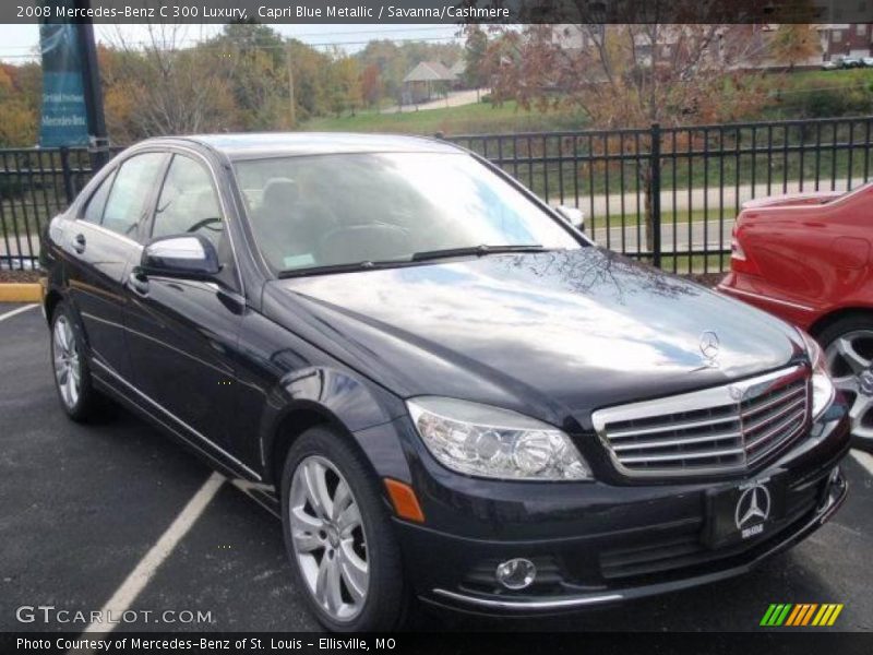 Capri Blue Metallic / Savanna/Cashmere 2008 Mercedes-Benz C 300 Luxury