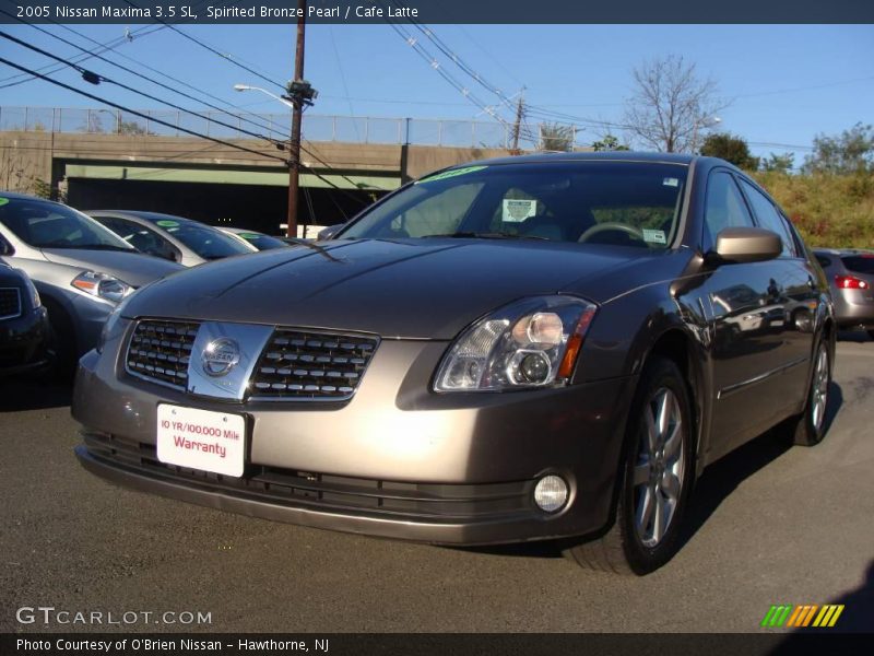 Spirited Bronze Pearl / Cafe Latte 2005 Nissan Maxima 3.5 SL