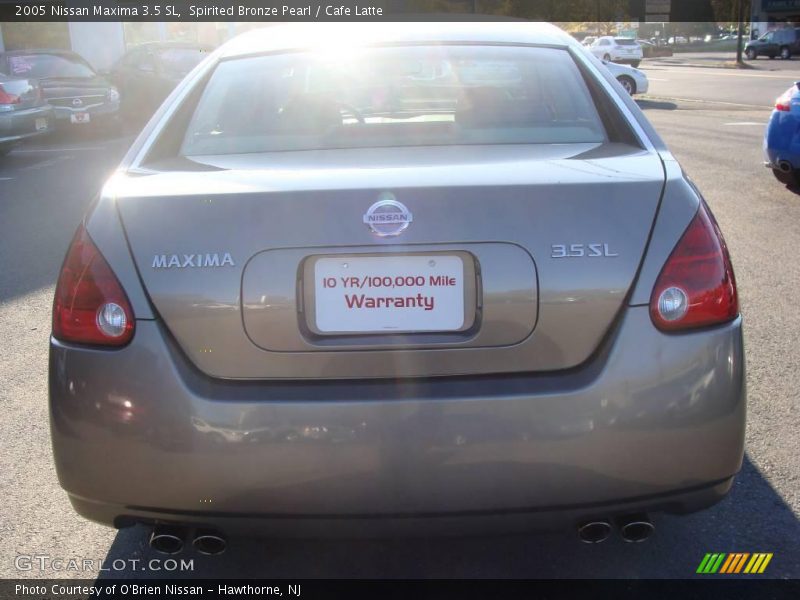 Spirited Bronze Pearl / Cafe Latte 2005 Nissan Maxima 3.5 SL