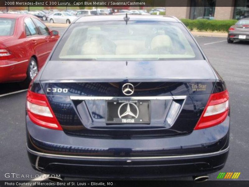 Capri Blue Metallic / Savanna/Cashmere 2008 Mercedes-Benz C 300 Luxury
