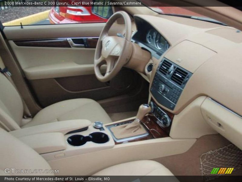 Capri Blue Metallic / Savanna/Cashmere 2008 Mercedes-Benz C 300 Luxury