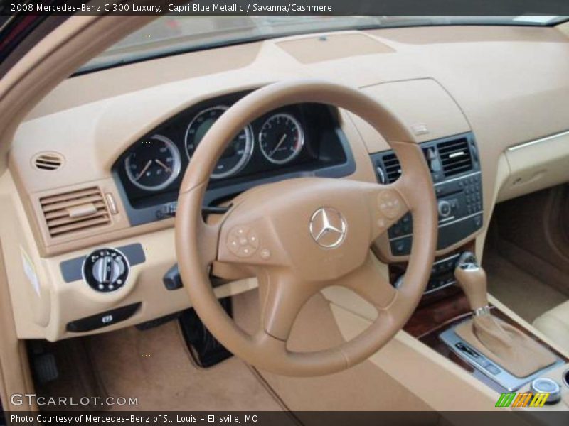 Capri Blue Metallic / Savanna/Cashmere 2008 Mercedes-Benz C 300 Luxury
