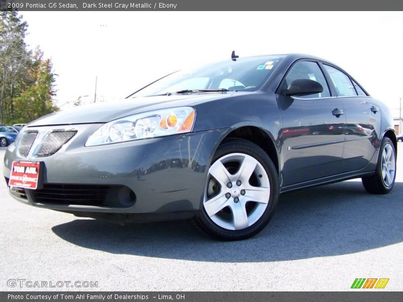 Dark Steel Gray Metallic / Ebony 2009 Pontiac G6 Sedan