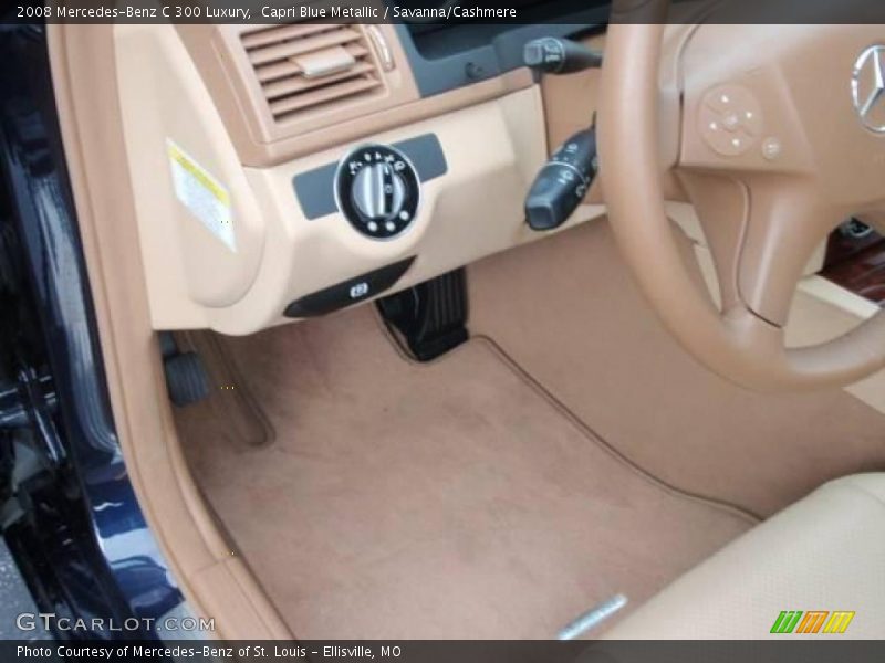Capri Blue Metallic / Savanna/Cashmere 2008 Mercedes-Benz C 300 Luxury