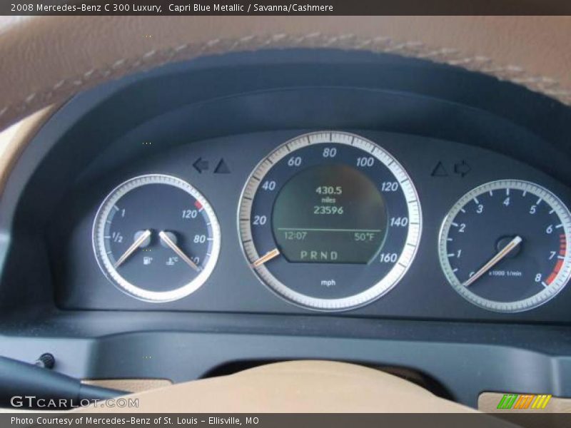Capri Blue Metallic / Savanna/Cashmere 2008 Mercedes-Benz C 300 Luxury