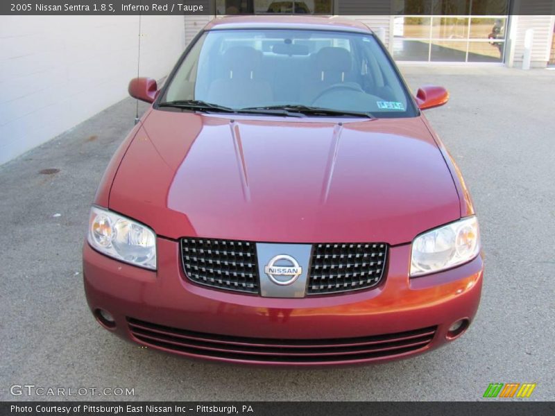 Inferno Red / Taupe 2005 Nissan Sentra 1.8 S