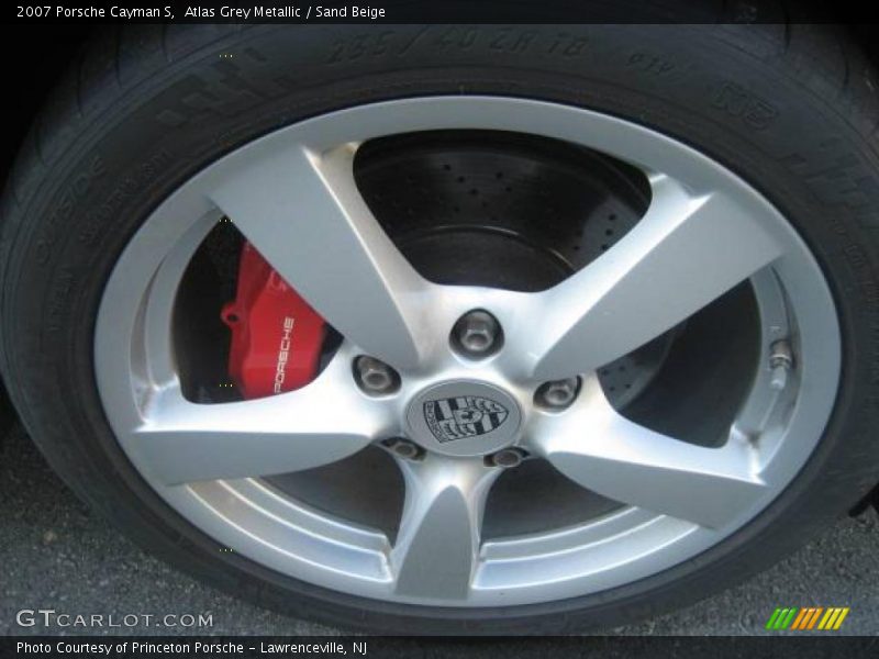 Atlas Grey Metallic / Sand Beige 2007 Porsche Cayman S