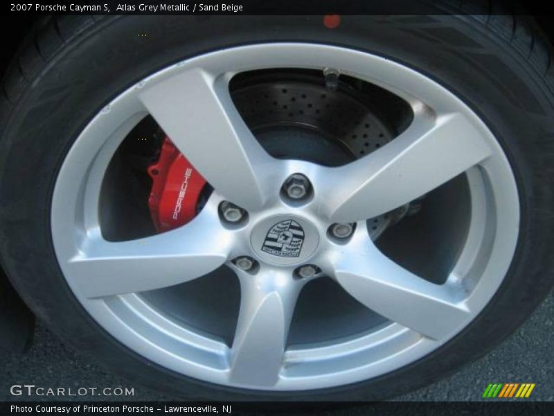 Atlas Grey Metallic / Sand Beige 2007 Porsche Cayman S