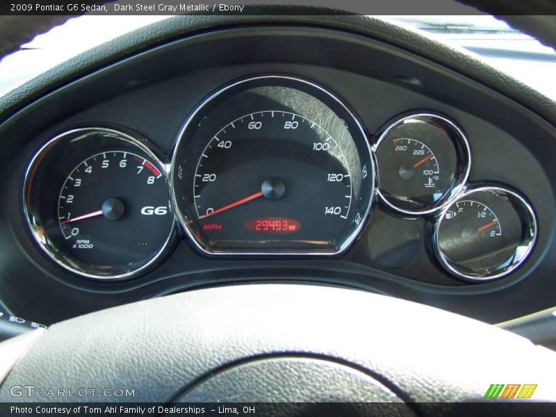 Dark Steel Gray Metallic / Ebony 2009 Pontiac G6 Sedan