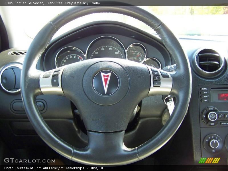 Dark Steel Gray Metallic / Ebony 2009 Pontiac G6 Sedan