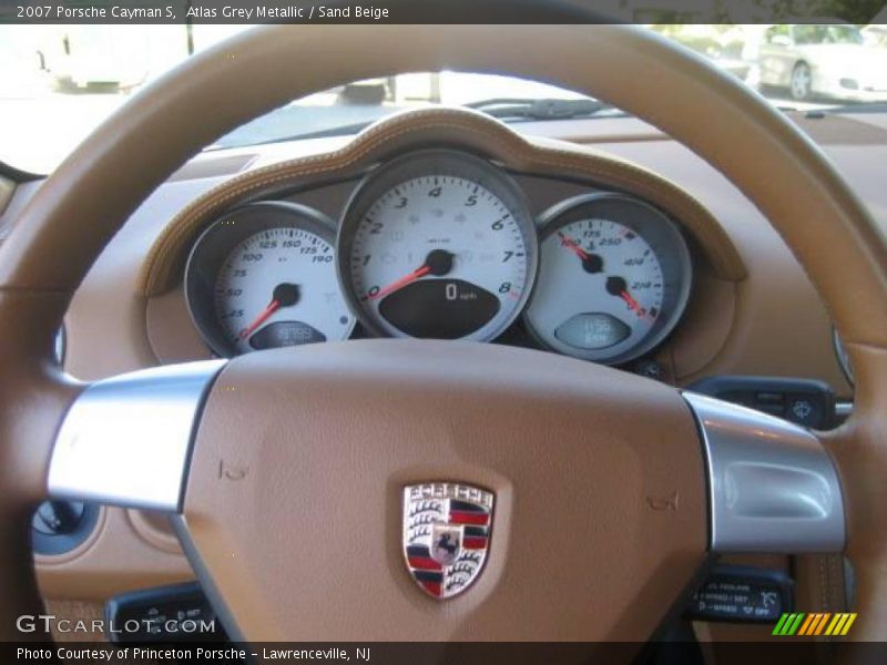 Atlas Grey Metallic / Sand Beige 2007 Porsche Cayman S