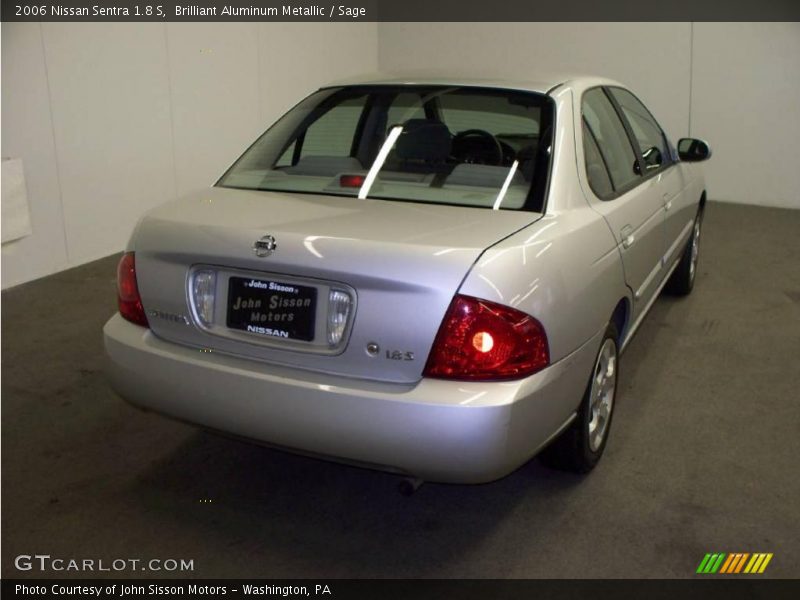 Brilliant Aluminum Metallic / Sage 2006 Nissan Sentra 1.8 S