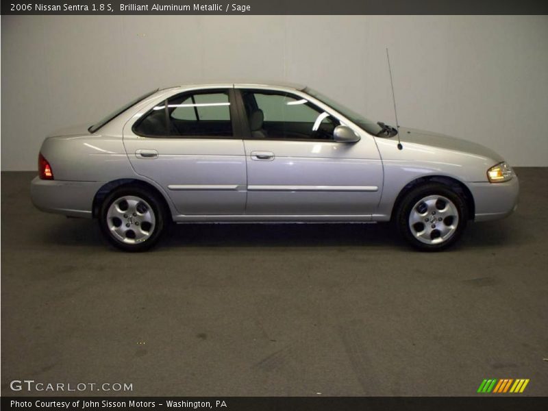 Brilliant Aluminum Metallic / Sage 2006 Nissan Sentra 1.8 S