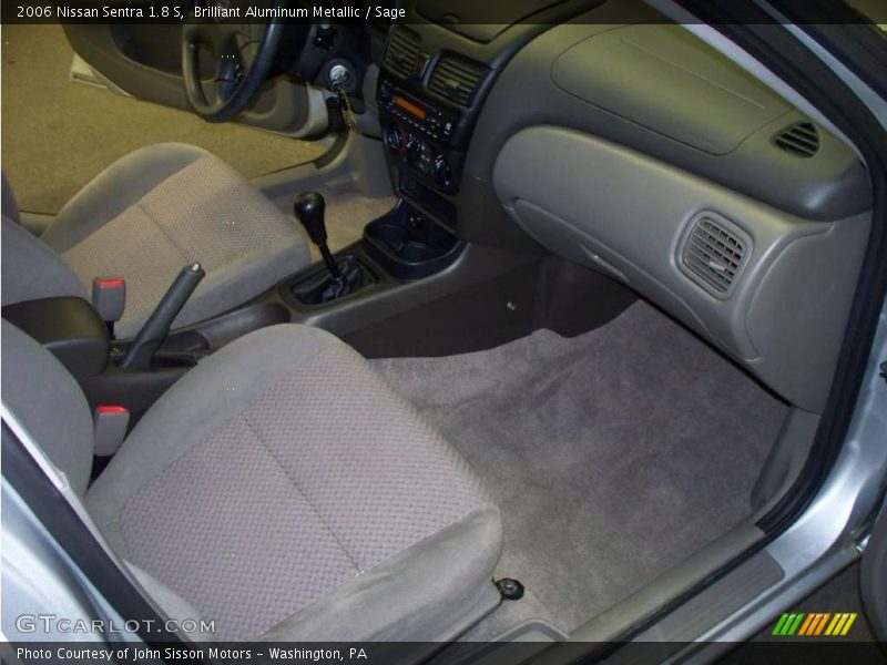 Brilliant Aluminum Metallic / Sage 2006 Nissan Sentra 1.8 S