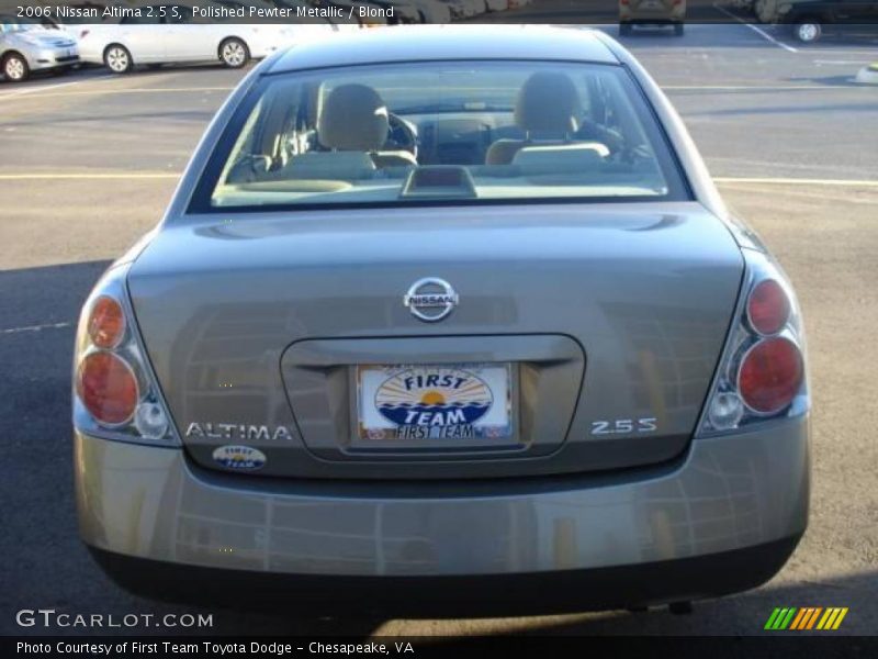 Polished Pewter Metallic / Blond 2006 Nissan Altima 2.5 S