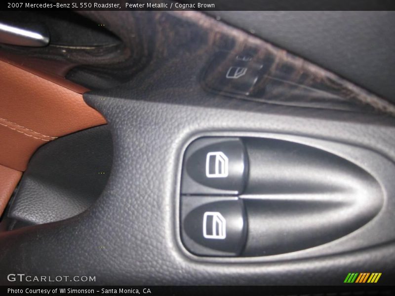 Pewter Metallic / Cognac Brown 2007 Mercedes-Benz SL 550 Roadster