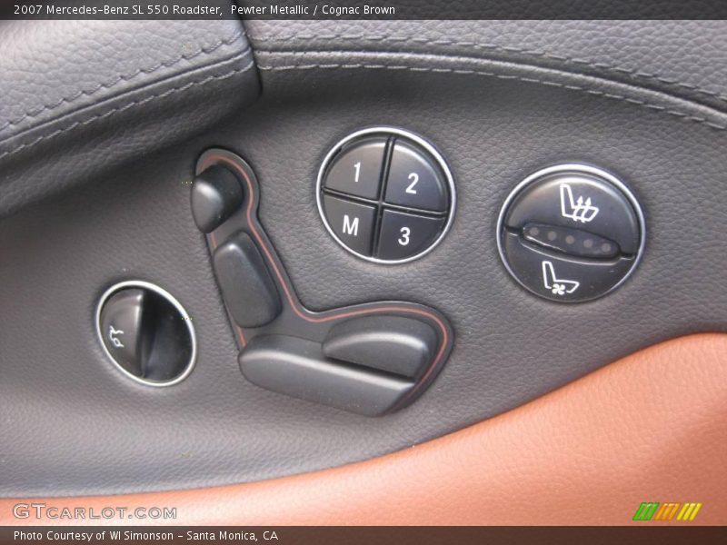 Pewter Metallic / Cognac Brown 2007 Mercedes-Benz SL 550 Roadster