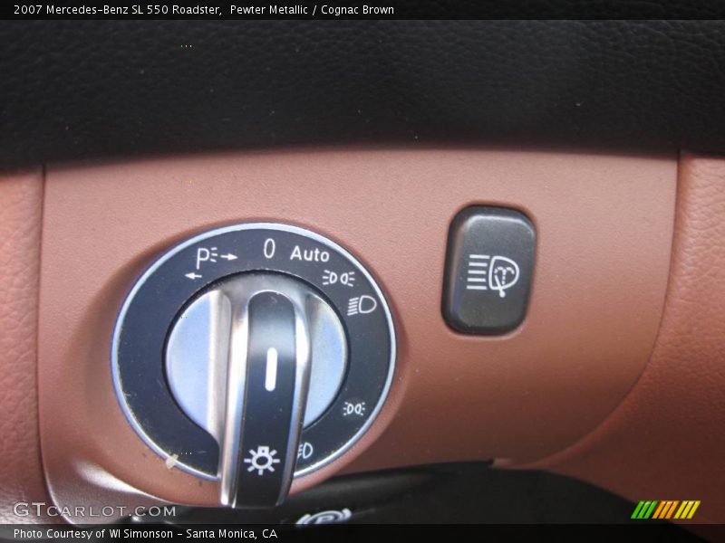Pewter Metallic / Cognac Brown 2007 Mercedes-Benz SL 550 Roadster