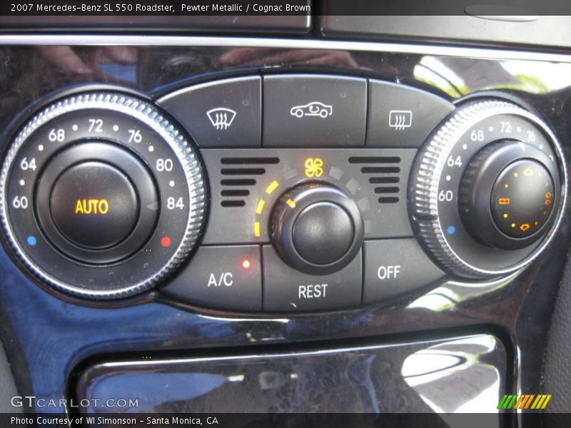 Pewter Metallic / Cognac Brown 2007 Mercedes-Benz SL 550 Roadster