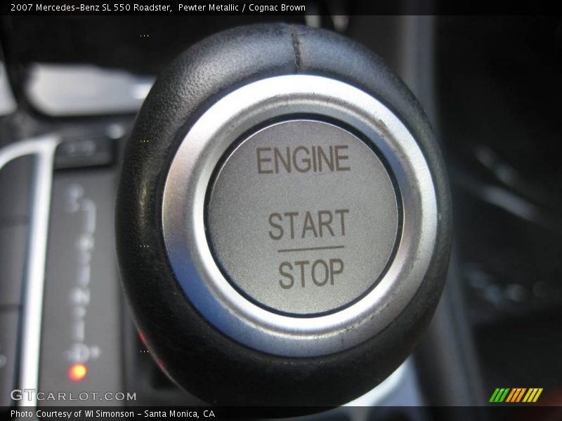 Pewter Metallic / Cognac Brown 2007 Mercedes-Benz SL 550 Roadster