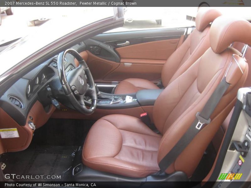 Pewter Metallic / Cognac Brown 2007 Mercedes-Benz SL 550 Roadster
