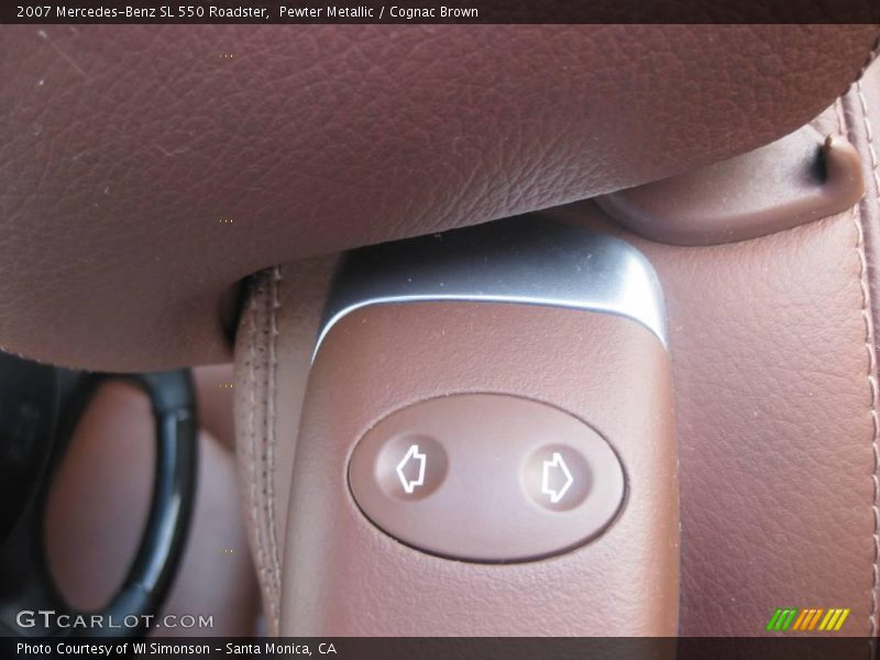 Pewter Metallic / Cognac Brown 2007 Mercedes-Benz SL 550 Roadster
