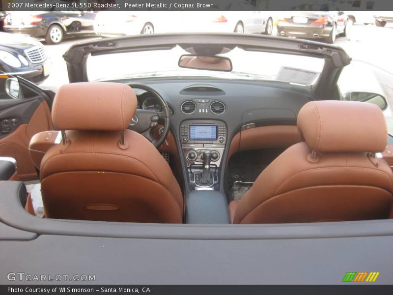 Pewter Metallic / Cognac Brown 2007 Mercedes-Benz SL 550 Roadster
