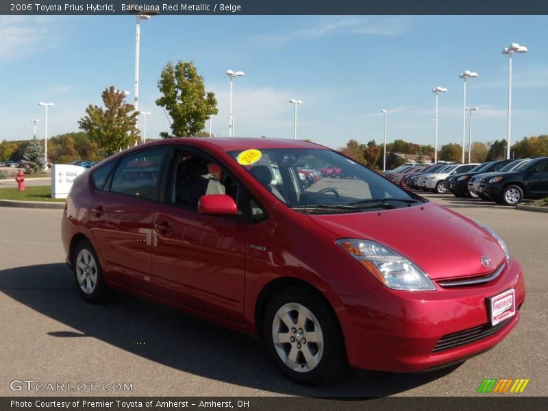 Barcelona Red Metallic / Beige 2006 Toyota Prius Hybrid