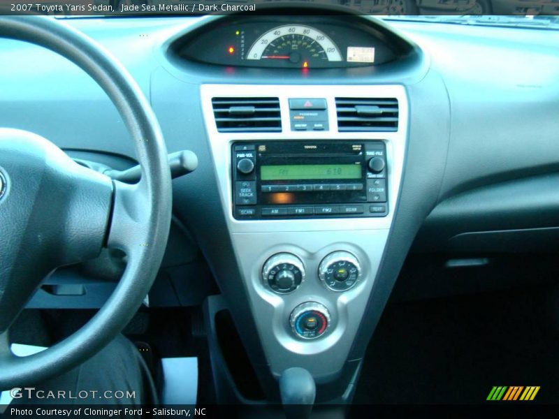 Jade Sea Metallic / Dark Charcoal 2007 Toyota Yaris Sedan