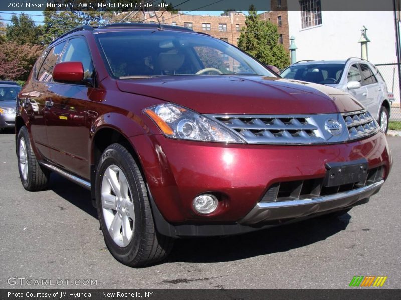 Merlot Pearl / Cafe Latte 2007 Nissan Murano SL AWD