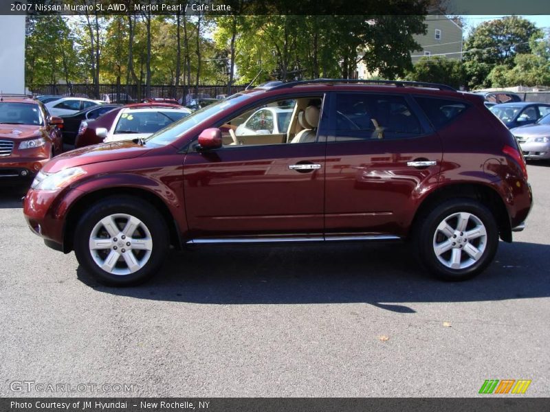 Merlot Pearl / Cafe Latte 2007 Nissan Murano SL AWD