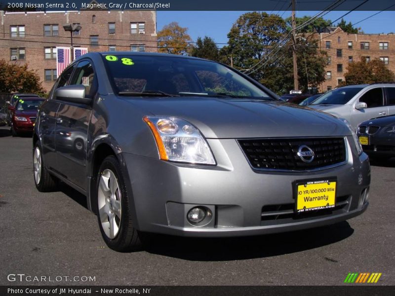 Magnetic Gray / Charcoal/Steel 2008 Nissan Sentra 2.0