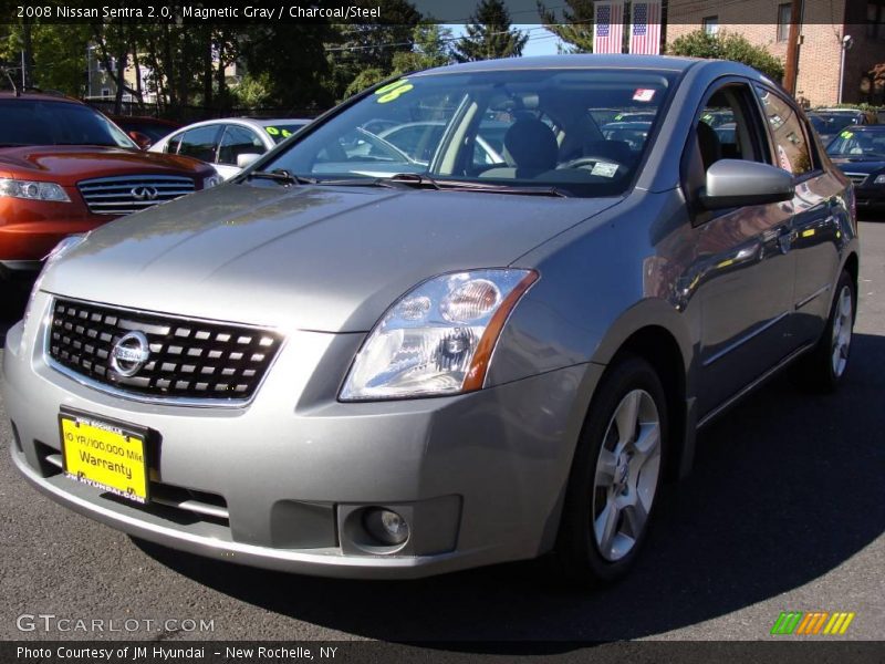 Magnetic Gray / Charcoal/Steel 2008 Nissan Sentra 2.0