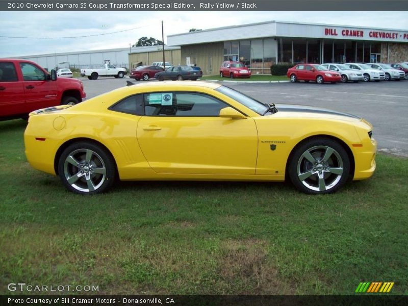 Rally Yellow / Black 2010 Chevrolet Camaro SS Coupe Transformers Special Edition