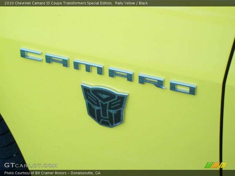 Rally Yellow / Black 2010 Chevrolet Camaro SS Coupe Transformers Special Edition