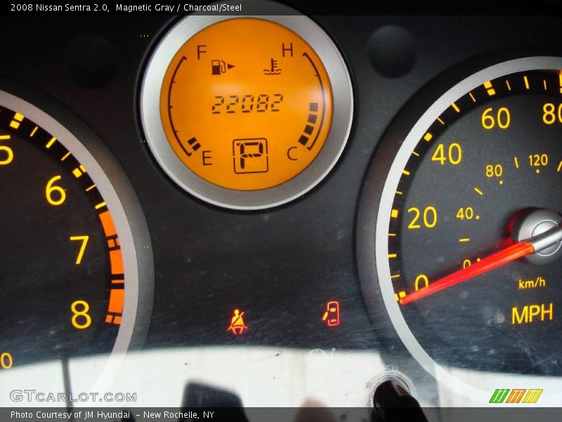 Magnetic Gray / Charcoal/Steel 2008 Nissan Sentra 2.0