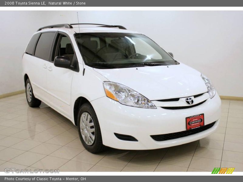 Natural White / Stone 2008 Toyota Sienna LE