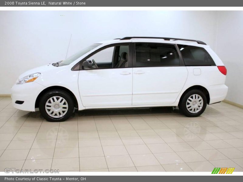 Natural White / Stone 2008 Toyota Sienna LE