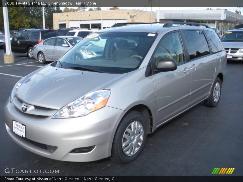 Silver Shadow Pearl / Stone 2008 Toyota Sienna LE