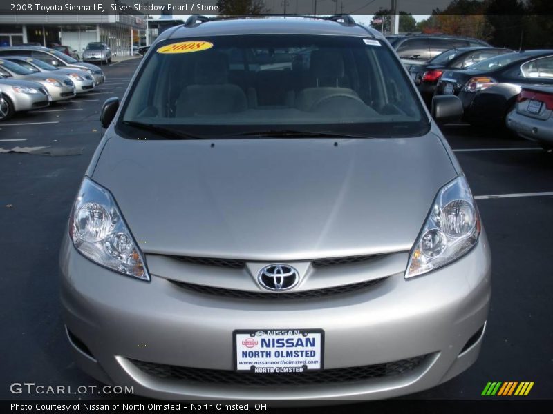 Silver Shadow Pearl / Stone 2008 Toyota Sienna LE