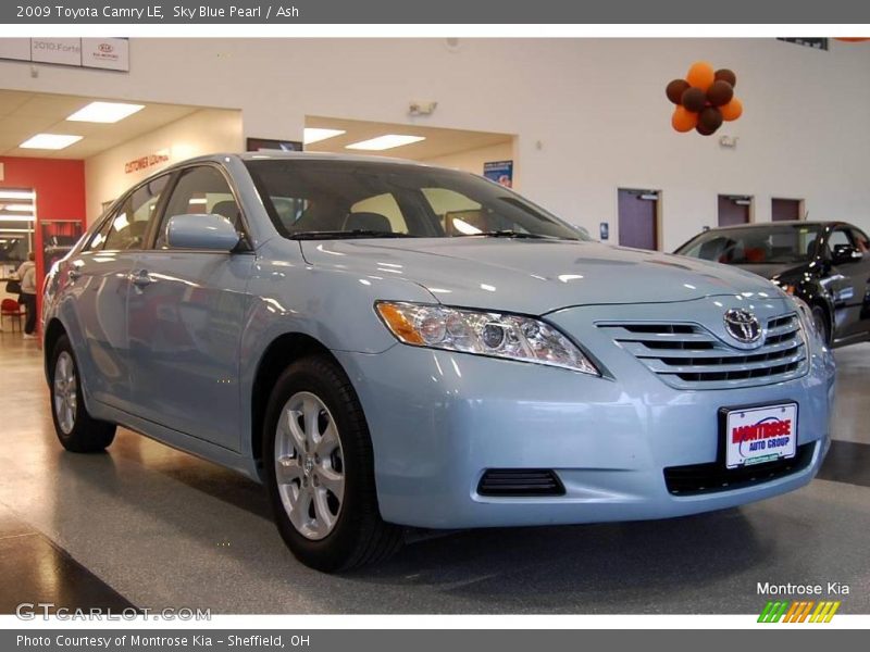 Sky Blue Pearl / Ash 2009 Toyota Camry LE