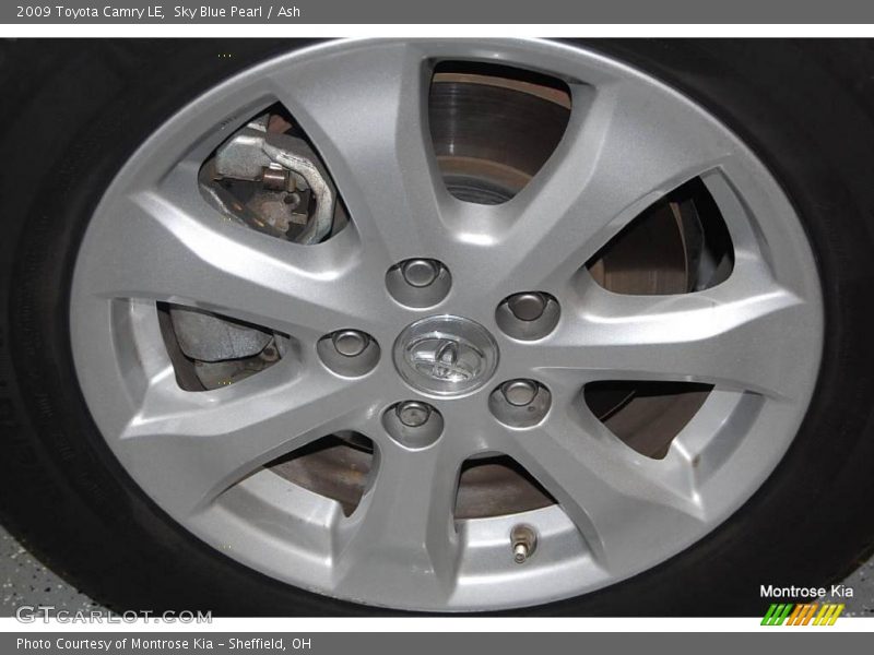 Sky Blue Pearl / Ash 2009 Toyota Camry LE