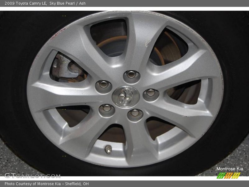 Sky Blue Pearl / Ash 2009 Toyota Camry LE