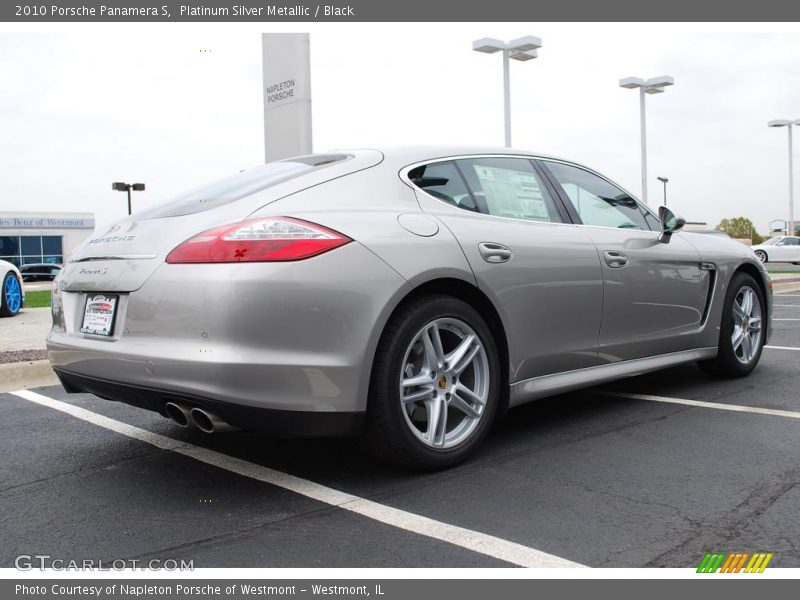 Platinum Silver Metallic / Black 2010 Porsche Panamera S