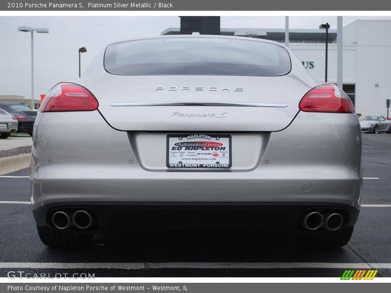 Platinum Silver Metallic / Black 2010 Porsche Panamera S