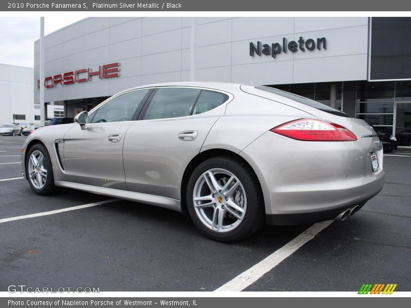 Platinum Silver Metallic / Black 2010 Porsche Panamera S