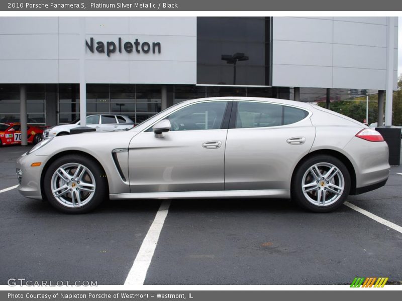 Platinum Silver Metallic / Black 2010 Porsche Panamera S