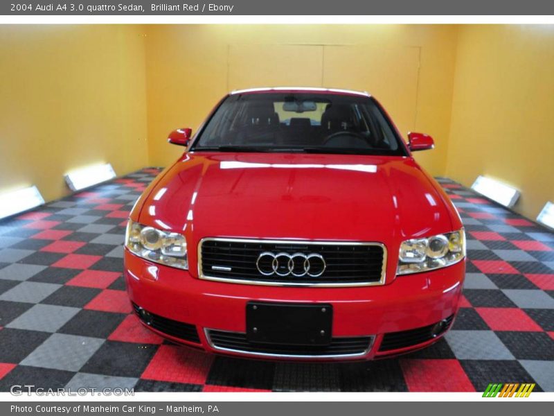Brilliant Red / Ebony 2004 Audi A4 3.0 quattro Sedan