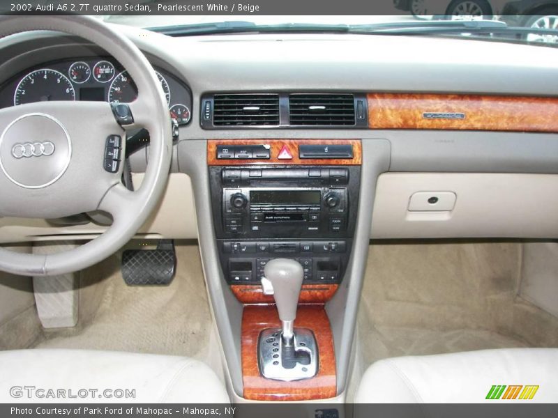 Pearlescent White / Beige 2002 Audi A6 2.7T quattro Sedan