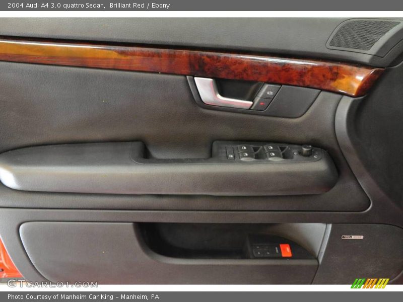Brilliant Red / Ebony 2004 Audi A4 3.0 quattro Sedan